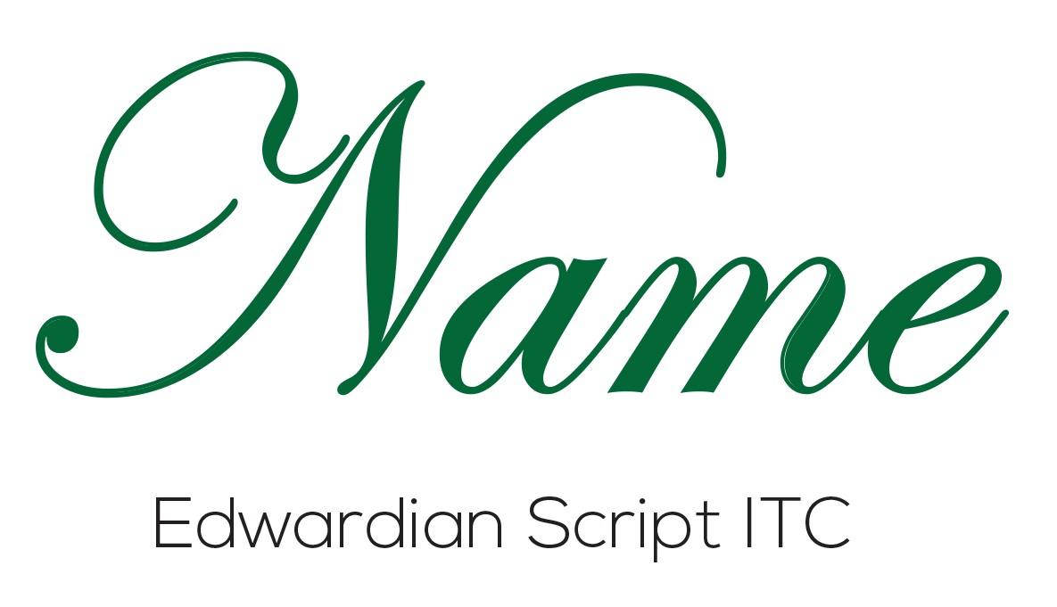 Edwardian Script ITC font