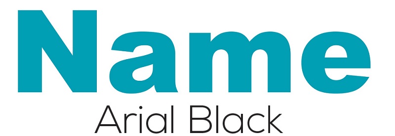 Arial Black font